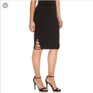 Bison Bisou Black Pencil Skirt size L